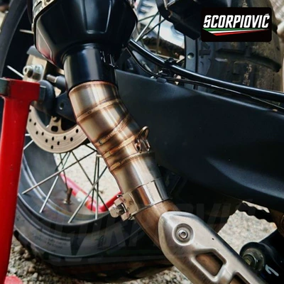 Motorcycle exhaust pipe | Set Non-Destructive Straight up