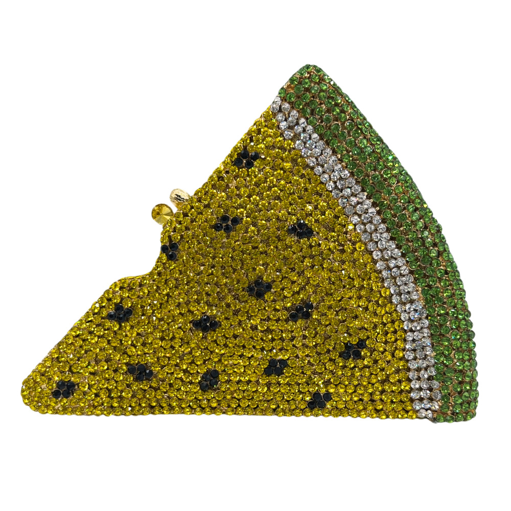 Pizza Diamond Clutch nuevo paquete de cena de diamantes de pizza de banquete de diamantes de mano bolsas de chicas