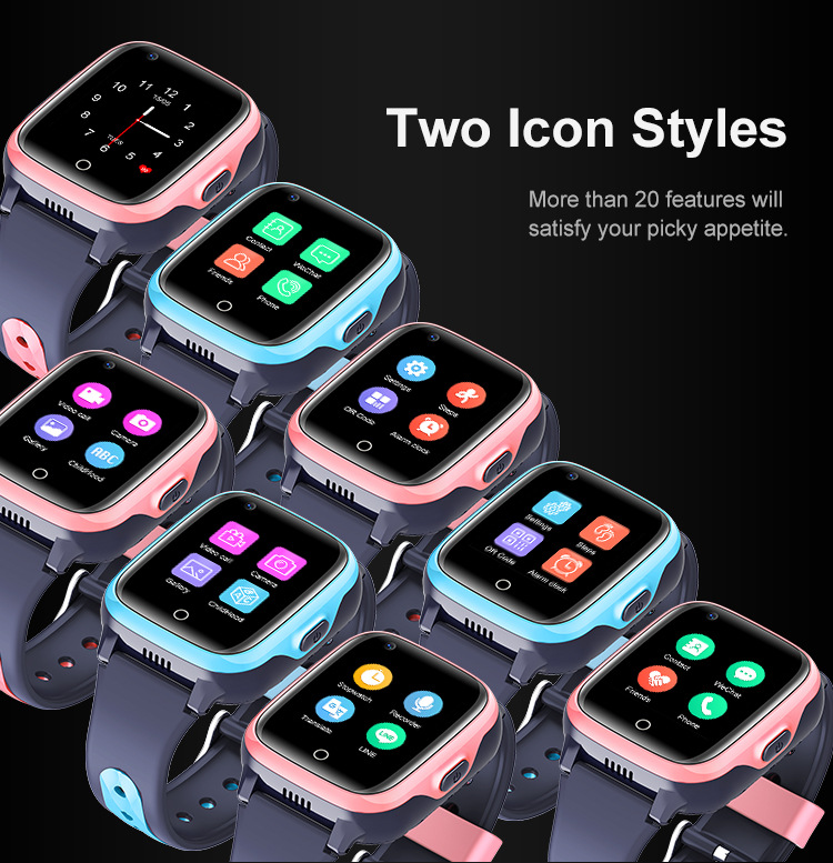 Cross-border D31 children's smartwatch with phone, 4G video call, GPS positioning, photo-taking, waterproof, foreign languages and multiple languages undefined