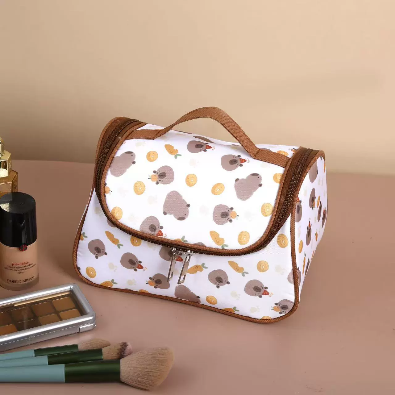 Sanrio, capacious cosmetic bag, high quality handheld storage system