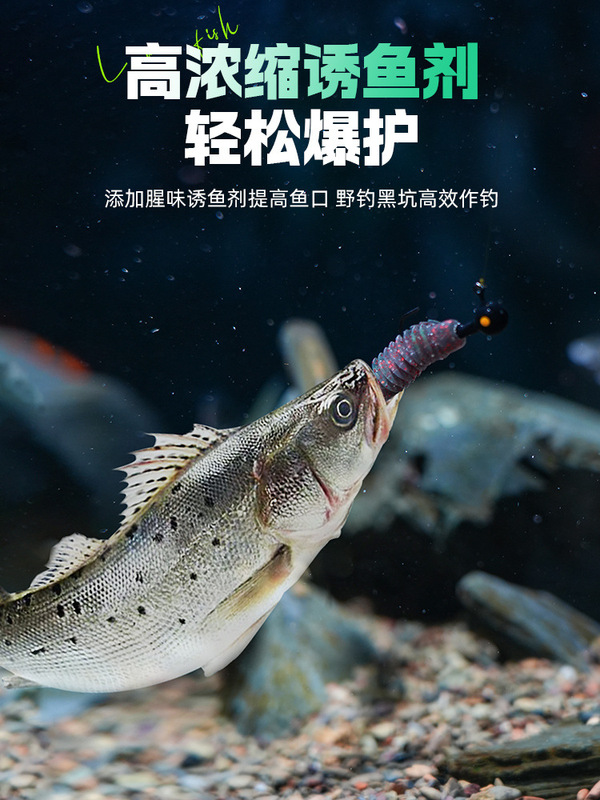 渔之源水上路亚软饵螺纹轻舞虫假饵软虫饵超逼真一件代发跨境批发|undefined