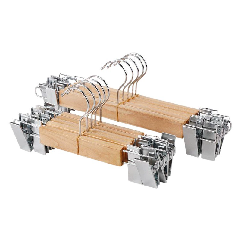 Фабрика Прямой Пакетный Высокое Качество Твердой Древесины Брюки Стойки Взрослые Брюки Клип Юбка Стойки Клип Магазин Одежды Журнал Цвет Деревянные Брюки Клип