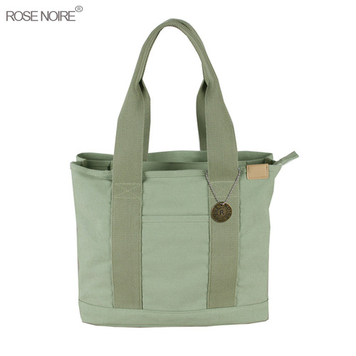 Cross-border direct sales hot-selling Japanese Rakuten high-end canvas bag commuting bag handbag 16-inch canvas women's shoulder bag