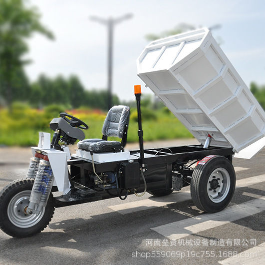 2.5-Ton Electric Three-Wheel Transport Vehicle for Mining and Ore Hauling, 10Kw Motor, 150Ah Battery 2.5-Ton Electric Three-Wheel Transport Vehicle for Mining and Ore Hauling, 10Kw Motor, 150Ah Battery