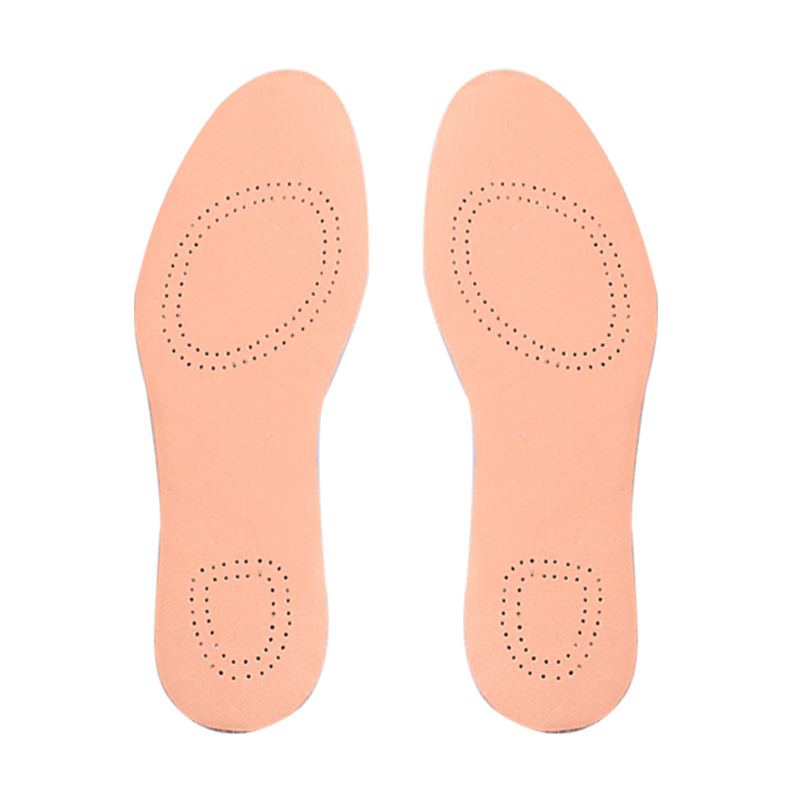 En stock suministro de cuero genuino deportes pad piel de cerdo capa superior pad desodorante absorción del sudor cómodo ultra-Delgado Plantilla de corrección plantilla