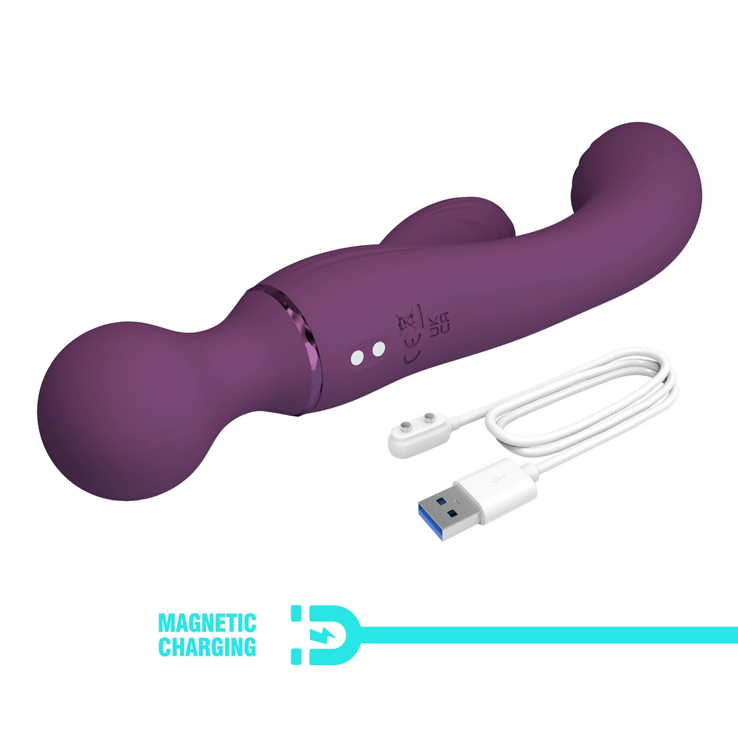 Двусторонний вибратор Baile с зарядкой через USB, женский мастурбатор, секс-игрушки для взрослых, оптовая продажа Patila 55022