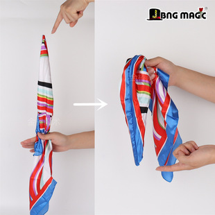 Ghost Magic Scarf Obey Soft and Hard Silk Scarf Scarf Upright Stage Magic Props Funny Than Indian Rope Cow