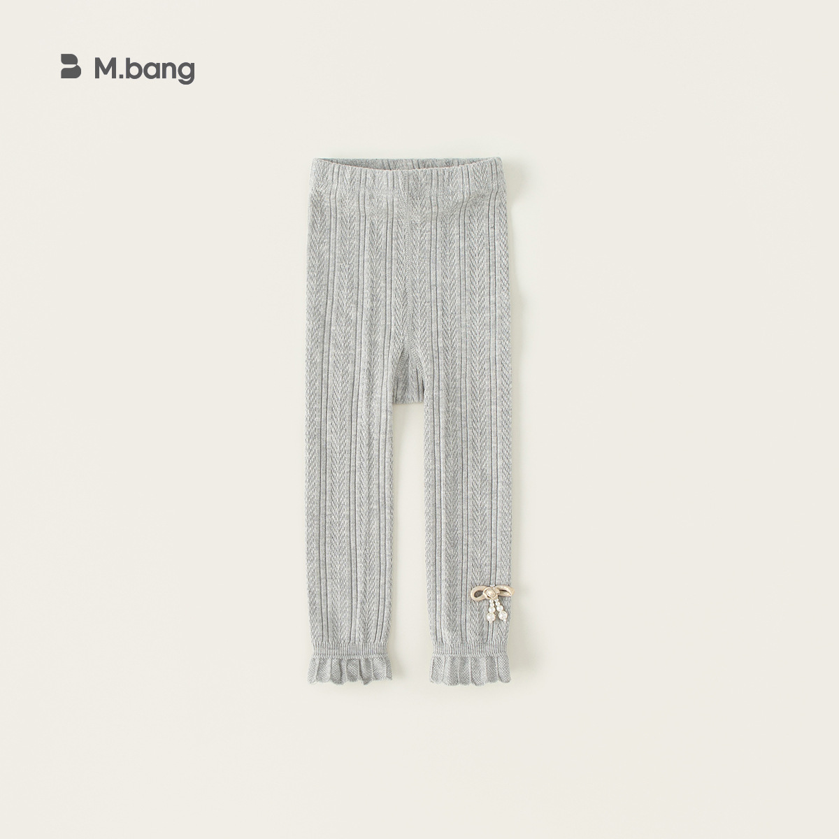 Youbao ropa para niños bebé primavera nuevo estilo pantimedias de color sólido niñas pantalones de nudo chino de perlas leggings de todo fósforo