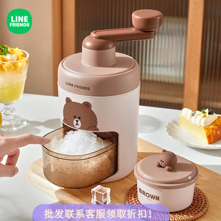 Brown Bear Ice Planer Manual Household Small Hail Ice Machine Stall Hand Crushed Ice Breaker Smoothie Ice Crushed Machine Wholesale