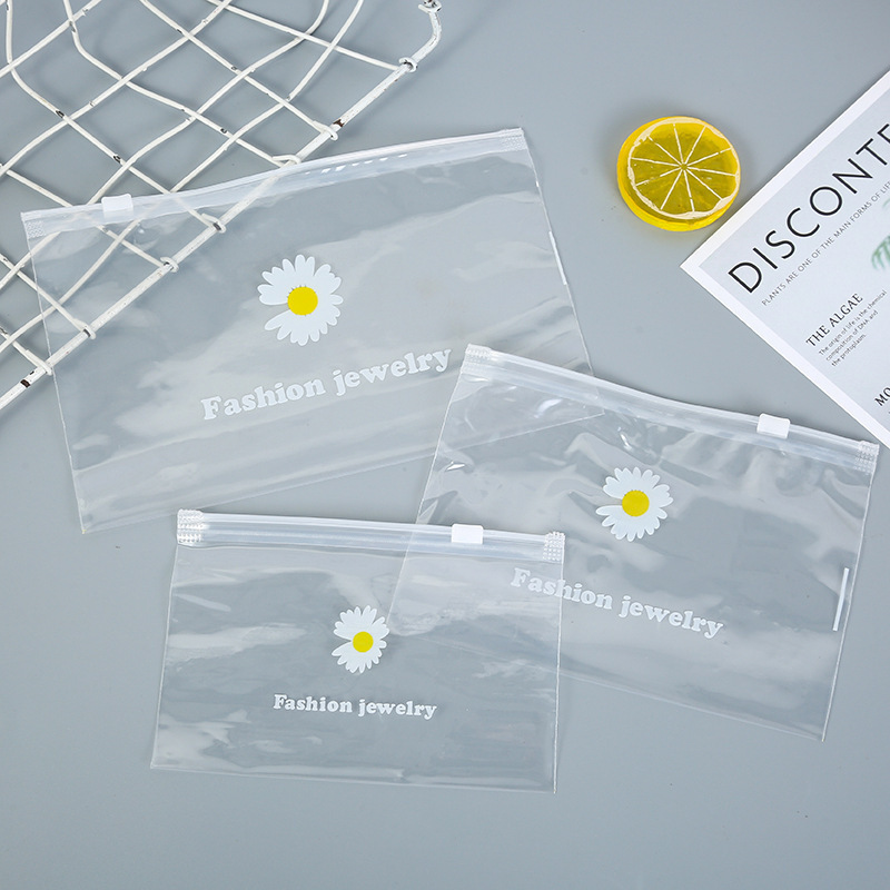 现货PE创意卡通磨砂拉链袋 发饰发圈口罩包装袋 文具笔芯收纳袋子