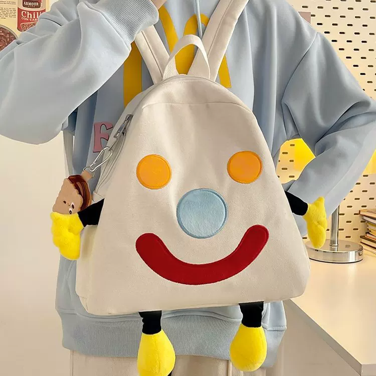 Creative cartoon backpack, one-shoulder bag, universal storage system, school bag