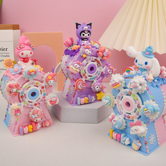 Creamy Glue Ferris Wheel Pen Sharpener DIY Handmade Craft Kit for Students and Children Creative Cartoon Brainy Toy