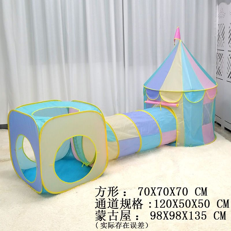 Tienda de los niños interior entrenamiento escalada sensorial kindergarten equipo educación temprana plegable macaron costura princesa