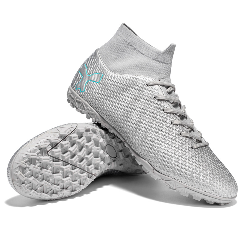 23 nueva fábrica en stock Ventas Directas zapatos de fútbol largo roto uñas de alta superior transpirable entrenamiento deportivo zapatos hombres y mujeres fútbol