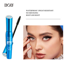 跨境专供bob立体卷翘睫毛膏浓密不易晕染纤长防水持久黑色打底膏