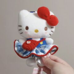 苹果挎包大摆裙kitty挂件新款哈喽kitty包包挂饰kt猫送闺蜜礼物女
