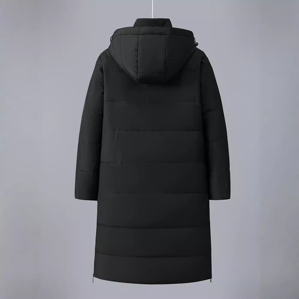 Men's Clothing cotton Jacket Couple Long Over Knee cotton Jacket Thick Warm Simple Loose Coat_voghion.com