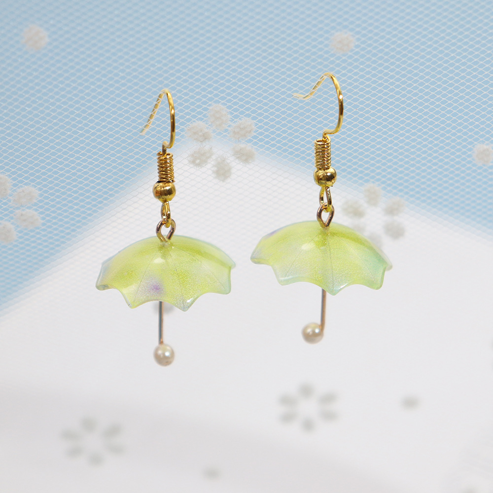 1 Pair Classic Style Umbrella Arylic Drop Earrings display picture 2