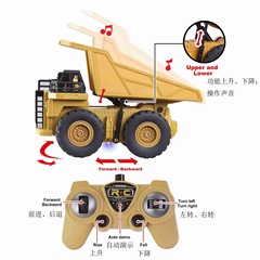 Remote control heavy-duty dump truck electric remote control vehicle transportation engineering vehicle mud truck dump truck toy excavator