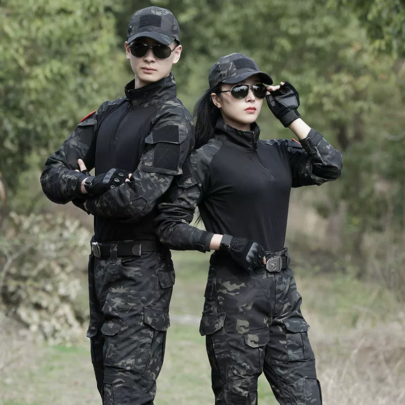 Тактический камуфляжный костюм для мужчин и женщин, боевой костюм лягушки, военные фанаты, тренировочный костюм для развития на открытом воздухе CS, износостойкий тонкий тренировочный костюм