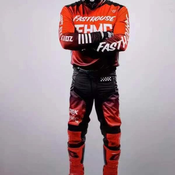 Fh New Motorcycle Riding Suit Set for Men and Women, Export Quality, Same Style for Off-Road Mountain Downhill Riding, Quick-Drying