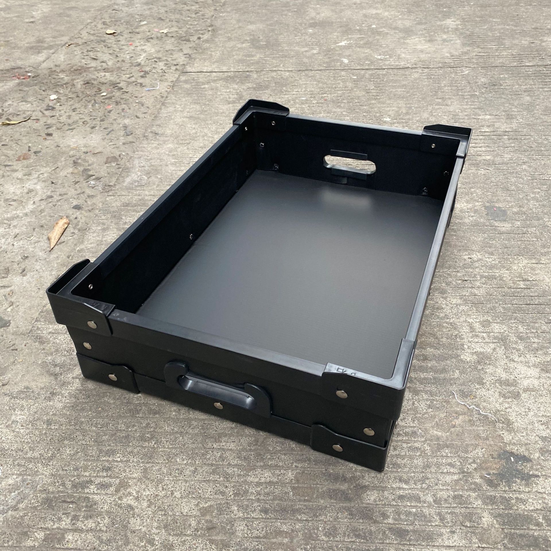 绿色pp塑料中空板周转箱塑胶瓦楞板纸箱防静电骨架箱万通板收纳箱