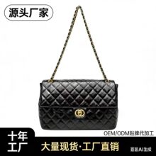 小香风CF腋下链条包新款菱格单肩包时尚百搭女包经典高级感斜挎包