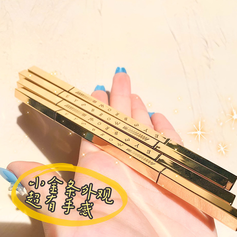XIXI小金条双头眉笔初学者防水持久不脱色不晕染旋转三角国货彩妆