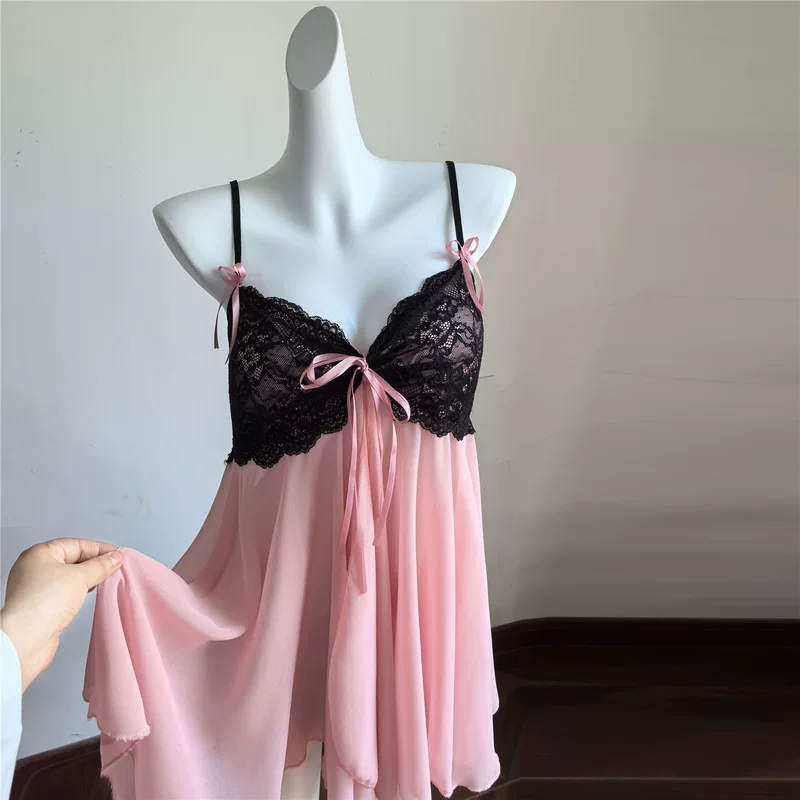 Пижама размера xl, кружевное сексуальное платье-slip, белье plus size