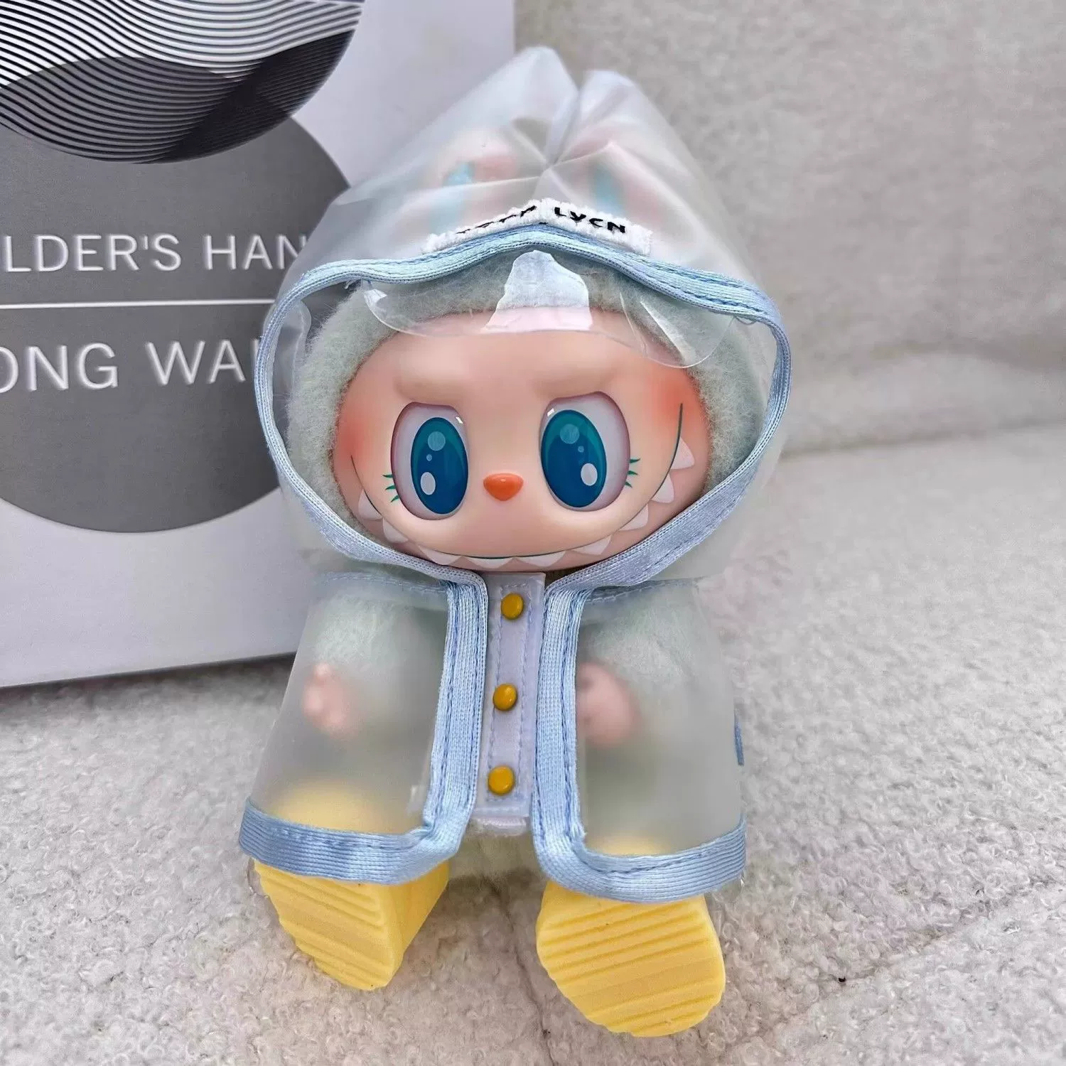 Детская одежда Labubu, дождевик, одежда для вечеринки, одежда для куклы Labubu из винила, одежда первого, второго и третьего поколения (17 см)