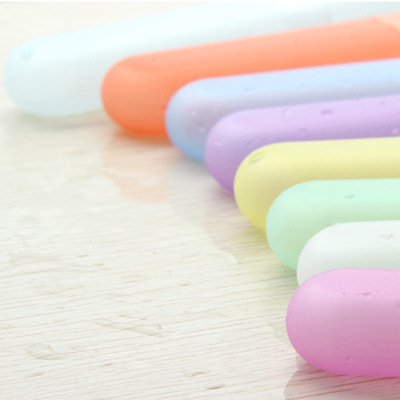 Colorful pinkycolor Scrub Toothbrush box Toothbrush tube Toothbrush cup wholesale travel portable Toothbrush box suit