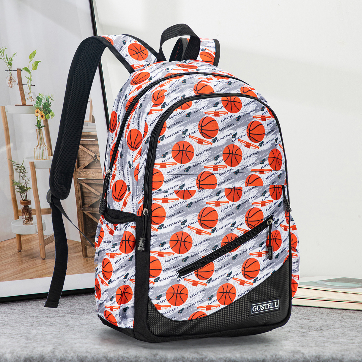 Nuevo bolso de escuela de gran capacidad 45cm dibujos animados impreso mochila para estudiantes de secundaria y grandes moda marca mochila de viaje