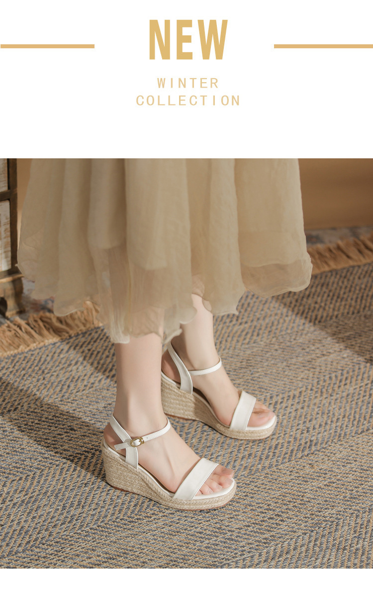 Sandal cao gót nữ hở mũi đế xuồng gót 9 cm — màu trắng ngà chi tiết 2