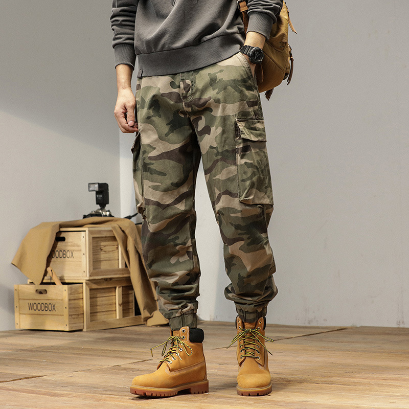 Autumn New Thick American Camouflage Crane Pants Men's Casual Sports Leg Trousers Navy Fashion Brand Denim Men Autumn New Thick American Camouflage Crane Pants Men's Casual Sports Leg Trousers Navy Fashion Brand Denim Men