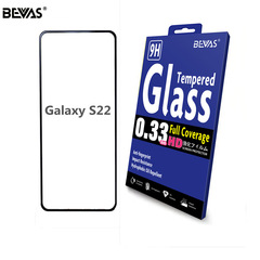 BEVAS 3D Glass Screen Protector for Samsung Galaxy S24, Full-coverage Glass Sticker for S24+ Phone, Compatible with S22 Film