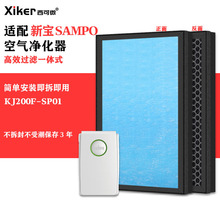 适配新宝SAMPO空气净化器过滤网KJ200F-SP01除甲醛异味烟味过滤芯