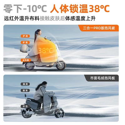 Motorcycle front windshield – for Winter