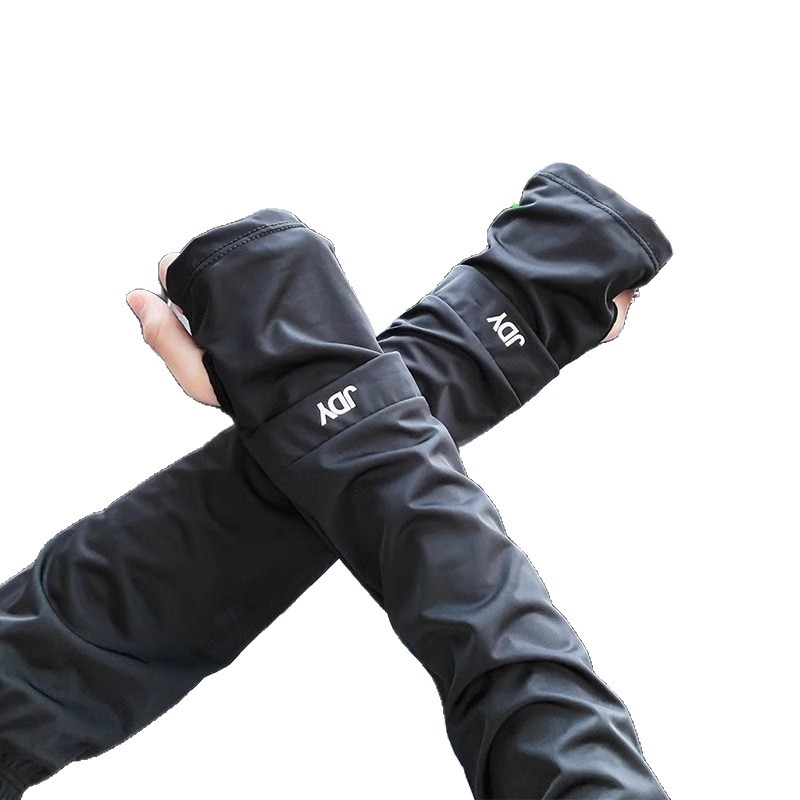 Mancha de hielo protector solar para hombres y mujeres en verano conducir al aire libre guantes de hielo delgados para montar pescar sombreado