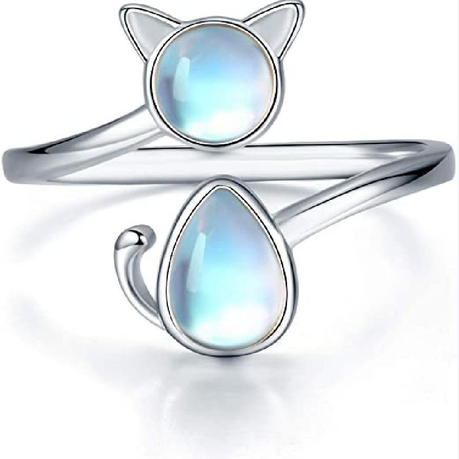 adjustable ring with stone