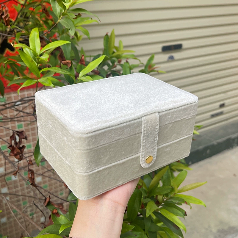 Флис ретро ювелирные украшения шкатулка серьги серьги кольцо браслет ювелирный шкатулка большая емкость ювелирный шкатулка