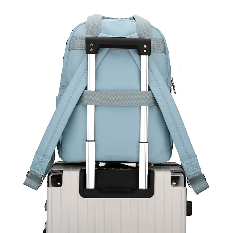 Backpack, capacious nylon bag for leisure, autumn, for students