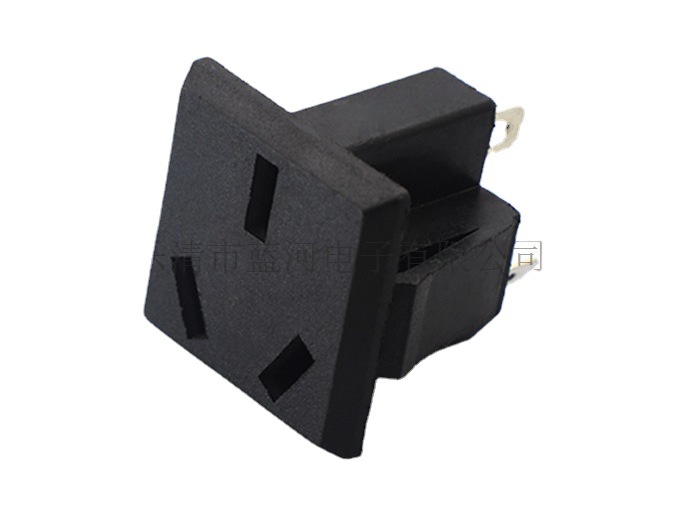 (源头货） 国标 AS-03 电源插座  铜脚 3孔卡式 AC插座 美标AS-02