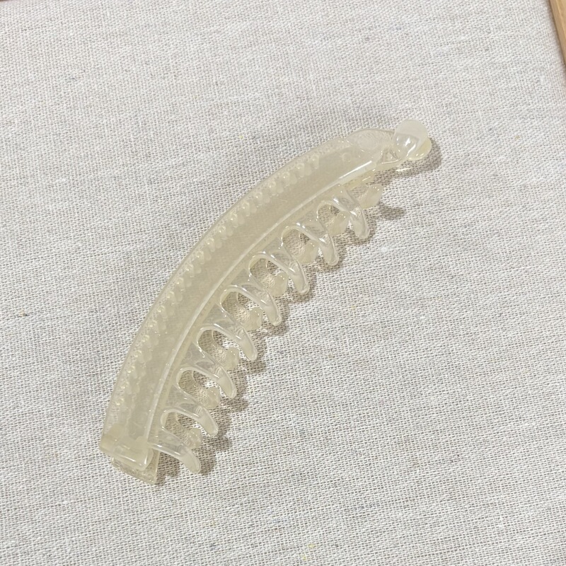 つや消しのシンプルな大きなバナナクリップ、多用途のダークカラーの女性の髪の量、滑り止めポニーテールヘアクリップ、歯付きヘアクリップ|undefined