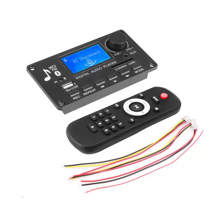 Jq Lcd Screen Mp3 Decoder Board Bluetooth Module Car Power Amplifier Board Audio Decoder Accessories Bluetooth Power Amplifier Board