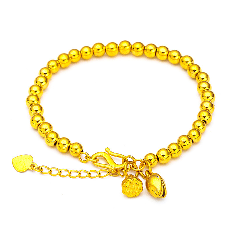 Unisex Jewelry Fashion 6mm glossy bracelet Lotus bracelet _voghion.com