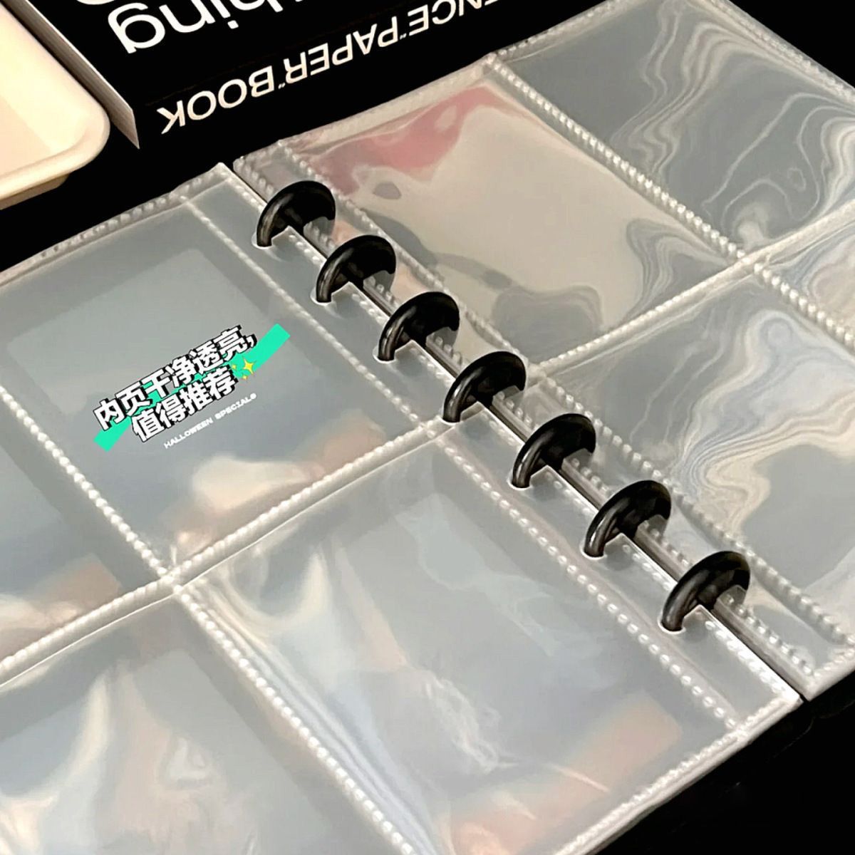 Ins Cuarto libro de tarjetas de alto valor de la cara Cuatro páginas de gracia de 3 pulgadas de tarjetas de colección de fotos de agujeros de hongos