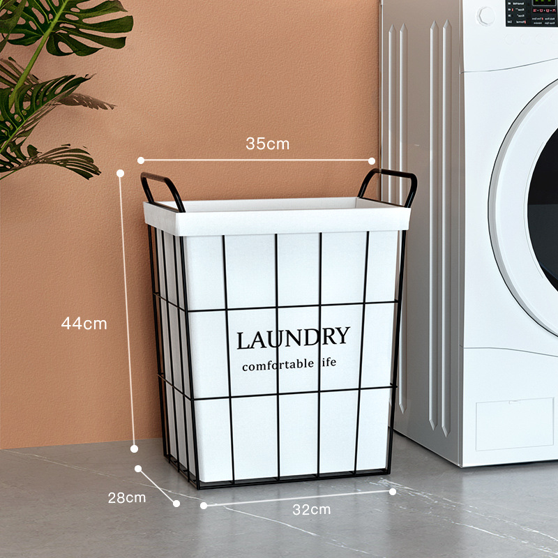 Cesta de lavandería hogar ropa sucia cesta de almacenamiento ins Wind Net almacenamiento rojo Lou cesta de lavandería cubo ropa sucia cesta al por mayor