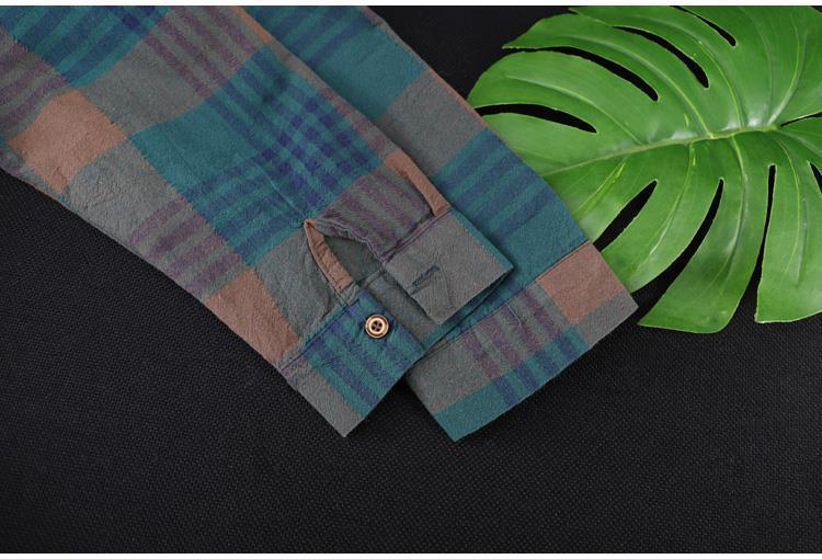 476g Weight Long Sleeve Sleeve Length Single Breasted Placket Type Regular Sleeve Sleeve Type Polyester, Polyester Fabric Type Mid-Length (65cm <Length ≤ 80cm) Top Length Cardigan, Shirt Tops Type Shirt Collar Neckline Loose Fit Type Lattice Pattern Temperament Commuter, Commute style Style Casual Plaid Shirt Women's Midi Loose New Style Plus Size Long Sleeve Top Trendy Spring Autumn 2025 New Arrival 9