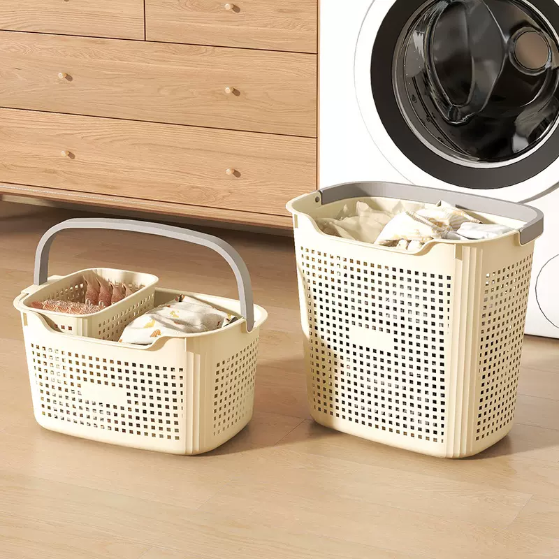 脏衣篮大号收纳筐家用透气脏衣筐塑料洗衣篮宿舍卫生间手提收纳篮