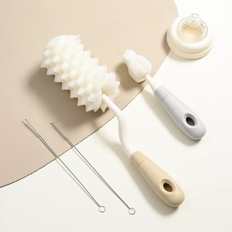 婴儿海绵奶瓶刷套装杯刷洗杯子神器刷水杯清洁刷长柄杯刷海绵刷子